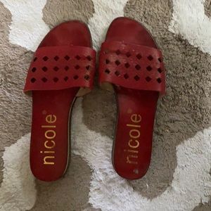 EUC Nicole Sandals sz 7.5